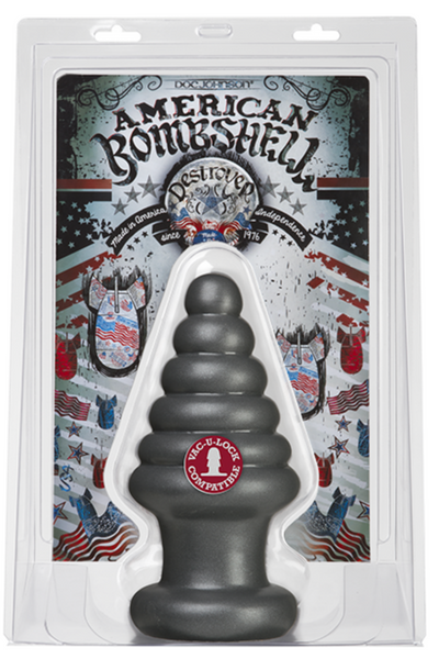 Анальная пробка для фистинга Doc Johnson American Bombshell Destroyer Gun Metal, диаметр 10,7 см SO2785 фото
