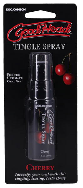 Охолоджуючий спрей для орального сексу зі смаком вишні Doc Johnson GoodHead Tingle Spray Sweet Cherry (59 мл) SO3494 фото