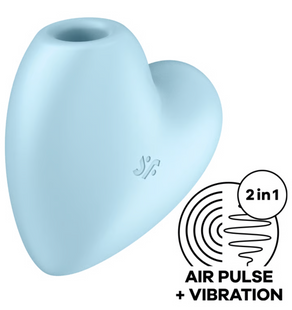 Вакуумный стимулятор клитора Cutie Heart цвет: синий Satisfyer (Германия) IG037271 фото