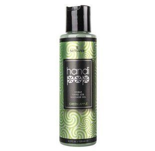 Вкусный гель для изысканных мануальных и оральных ласк Sensuva - Handipop Green Apple (125 мл) SO3204 фото
