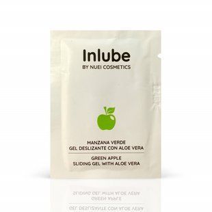 САШЕТ Їстівний лубрикант на водній основі смак: зелене яблуко INLUBE, 5 мл Nuei (Іспанія) SNU513543 фото