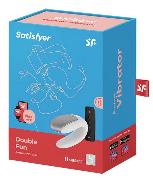 Смарт вібратор для пар Double Fun колір: білий Satisfyer (Німеччина) IG002453 фото