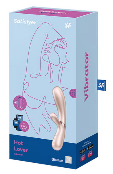 Вібратор-кролик із підігрівом Hot Lover колір: нюдовий Satisfyer (Німеччина) IG002514 фото