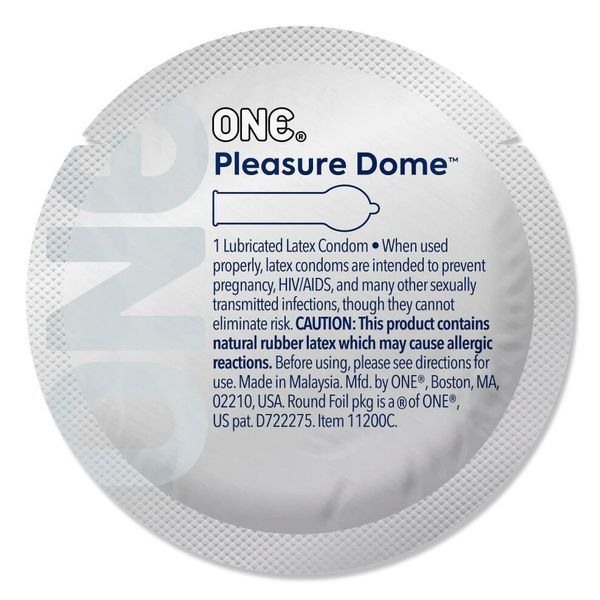 Набор презервативов ONE Pleasure Dome, 100 шт, гладкие, с расширенной головкой, упаковка-тубус SX0744 фото
