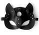 Еротична маска кішечки з натуральної шкіри Art of Sex Cat Mask, чорна SO7479 фото 3