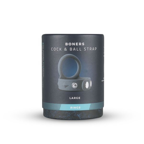 Ерекційний ремінець для пеніса та мошонки Boners Cock & Ball Strap L &mdash; регульований, з ефектом залізної ерекції SO8858 фото