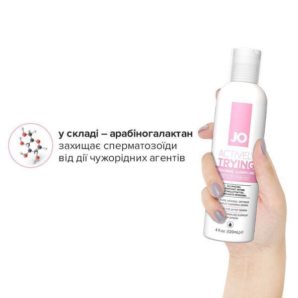 Лубрикант для зачаття на водній основі System JO Actively Trying (120 мл) SO2449 фото