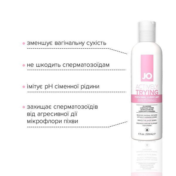 Лубрикант для зачаття на водній основі System JO Actively Trying (120 мл) SO2449 фото