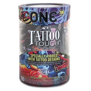 Набір ONE Tattoo Touch, 100 шт, з рельєфом у вигляді тату, SX0734 фото