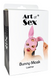 Еротична маска зайчика з натуральної шкіри Art of Sex Bunny Mask, чорна SO9644 фото 7