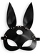 Еротична маска зайчика з натуральної шкіри Art of Sex Bunny Mask, чорна SO9644 фото 3