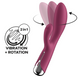 Вібратор-кролик з ротацією Spinning Rabbit 1 колір: бордовий Satisfyer (Німеччина) IG048727 фото 1