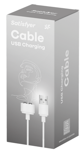 Магнитный зарядный кабель для игрушек Satisfyer (USB Charging Cable), белый SO2868 фото