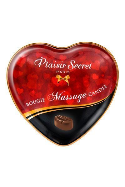 Массажная свеча сердце Plaisirs Secrets Chocolate (35 мл) SO1864 фото