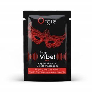 Пробник рідкого вібратора SEXY VIBE, 1 мл вібрація + зігріваючий ефект Orgie (Бразилія-Португалія) S02221210 фото