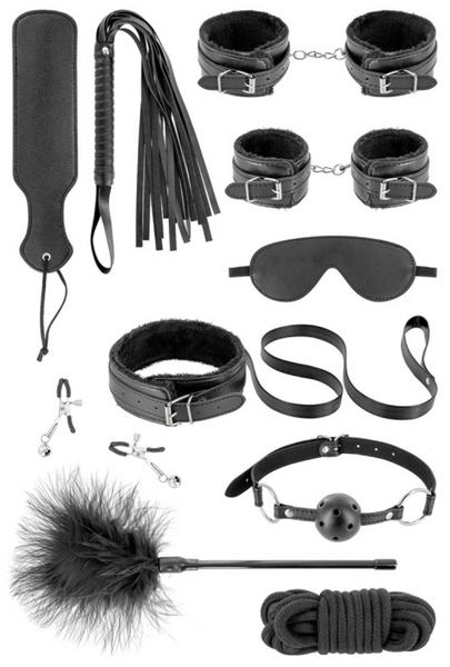 Набір БДСМ-аксесуарів Fetish Tentation BDSM Kit &mdash; 10 предметів для задоволення SX1092 фото