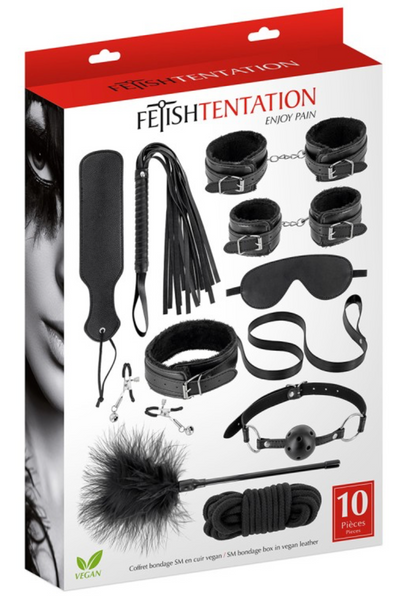 Набір БДСМ-аксесуарів Fetish Tentation BDSM Kit &mdash; 10 предметів для задоволення SX1092 фото
