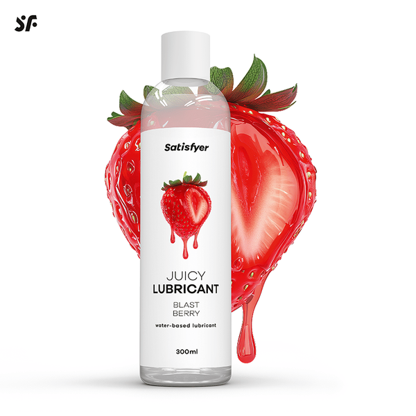 Ароматизированный лубрикант на водной основе Satisfyer Blast Berry - Клубника (300 мл) SX2722 фото