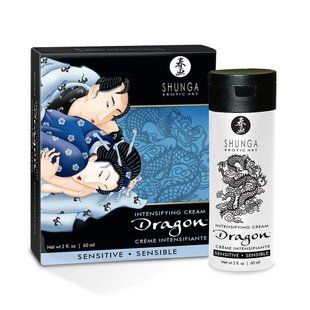 Стимулювальний крем для пар Shunga Dragon Cream SENSITIVE (60 мл) &mdash; ніжний ефект SO2524 фото