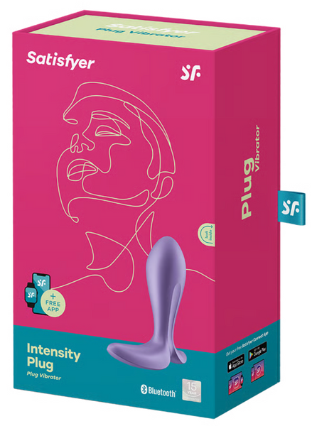 Анальная смарт пробка с вибрацией Intensity Plug, цвет: фиолетовый Satisfyer (Германия) IG003337 фото